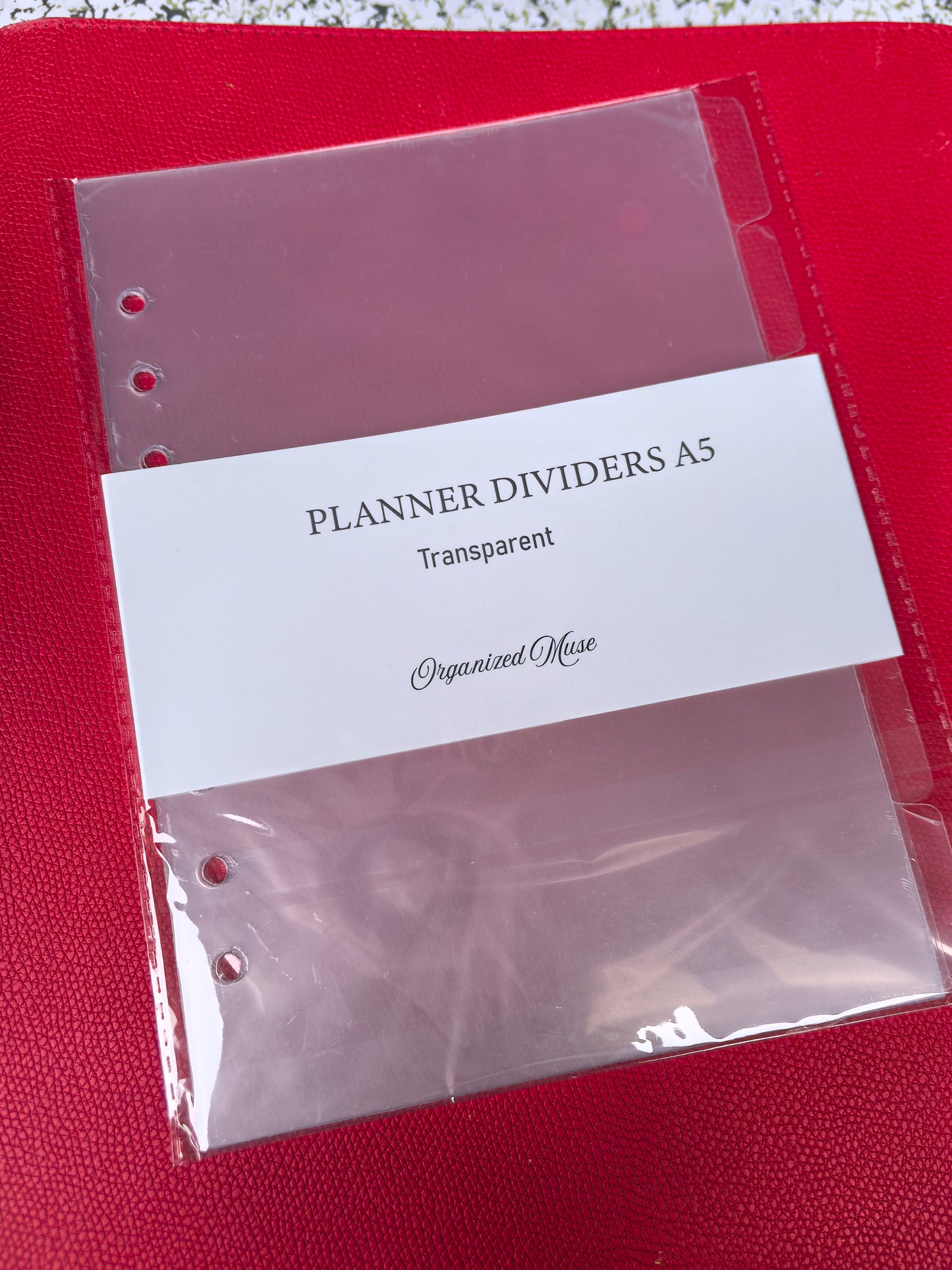 Transparent Tab Divider