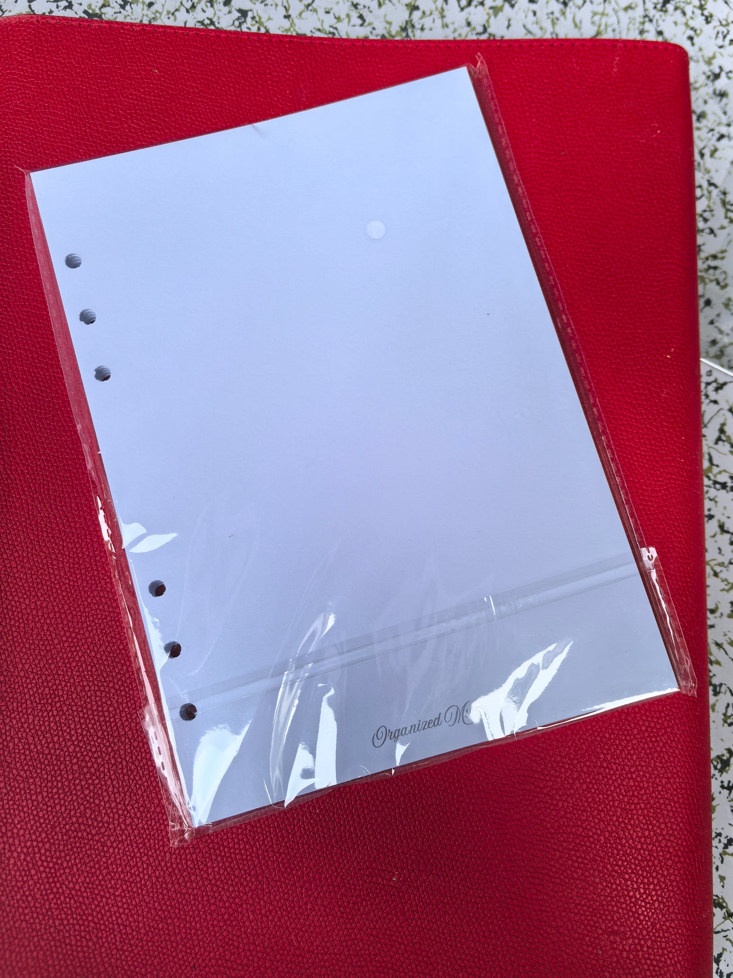 Blank Paper Inserts
