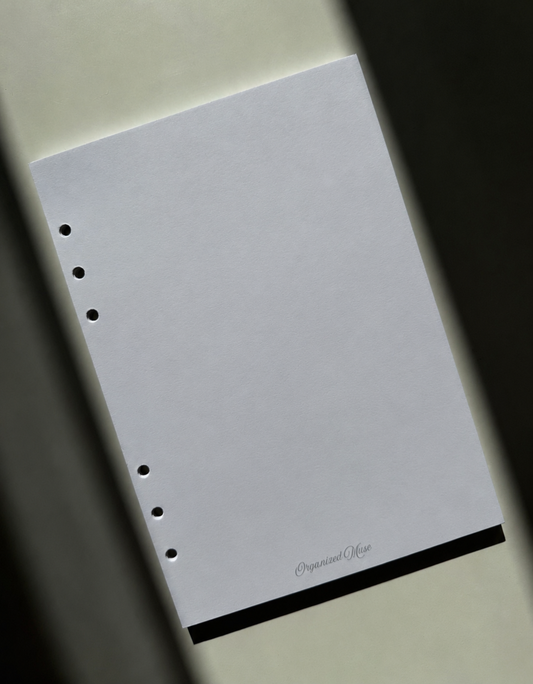 BLANK PAPER INSERTS