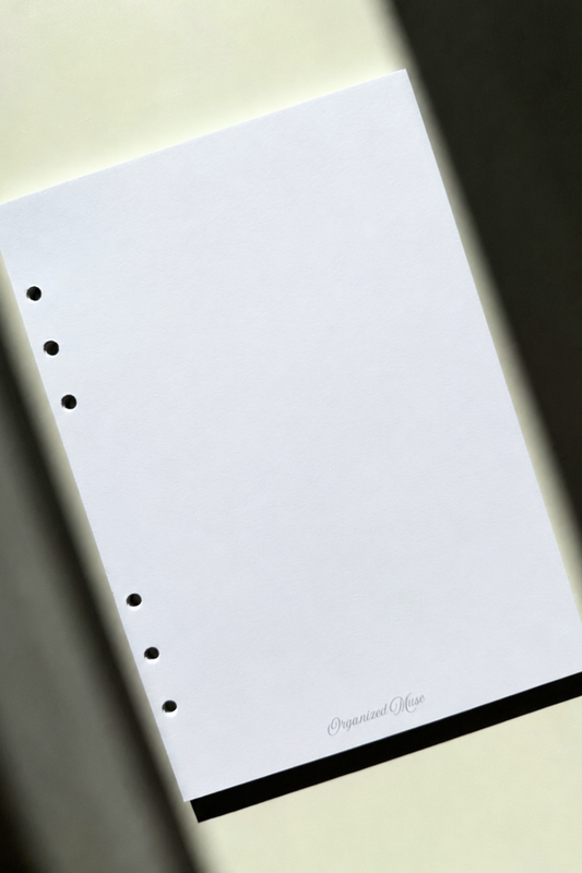 BLANK PAPER INSERTS