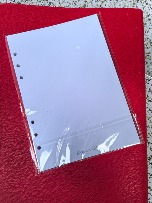 Blank Paper Inserts