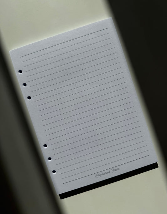 LINED PAPER INSERTS